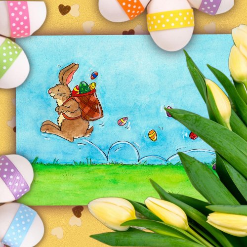 Happy Easter postcard by Nicole Janes