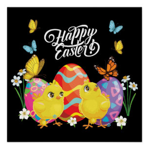 happy easter poster