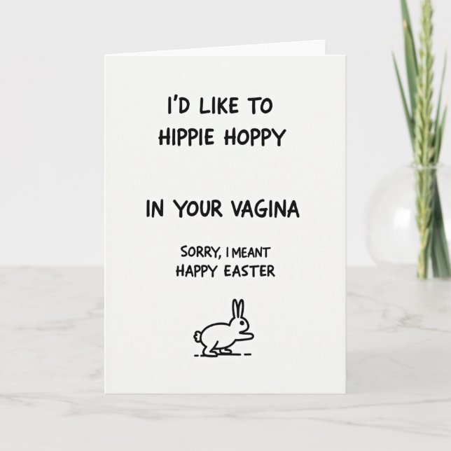 Happy Easter Pun Funny Card (Front)