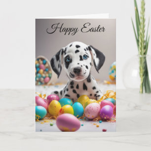 Happy Easter puppy Holiday Card