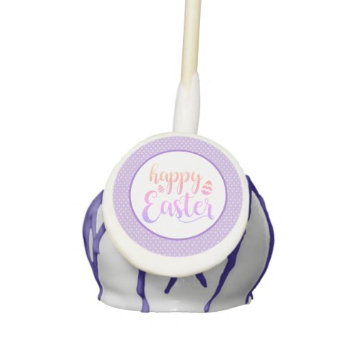 Happy Easter Purple Easter Egg Party Cake Pops