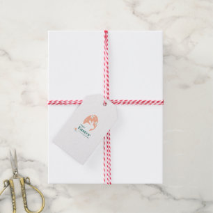 Happy Easter – Rabbit & Egg Floral Design Gift Tags