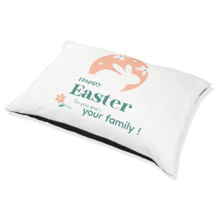 Happy Easter – Rabbit & Egg Floral Design Pet Bed
