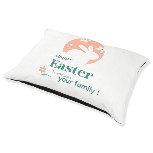 Happy Easter – Rabbit & Egg Floral Design Pet Bed