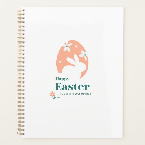 Happy Easter – Rabbit & Egg Floral Design Planner