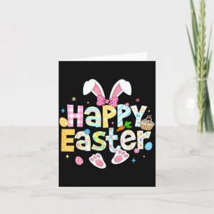 Happy Easter Rabbit Egg for Kids Girl Women Teens Card