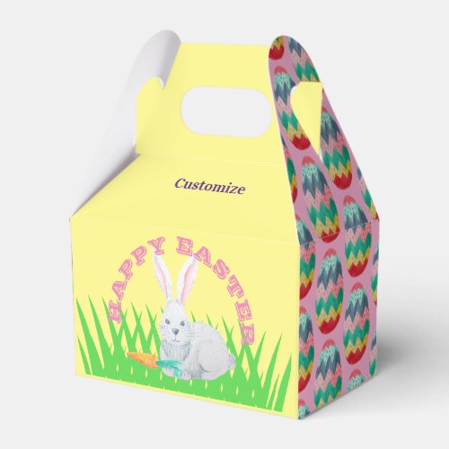 Happy Easter Rabbit Favor Box