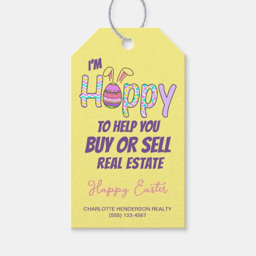 Happy Easter Real Estate Gift Tags