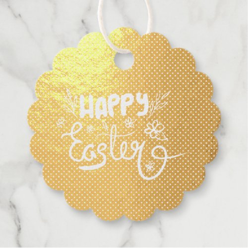 Happy Easter REAL FOIL Foil Favor Tags