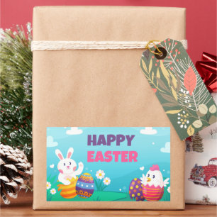 Happy Easter Rectangle Stickers