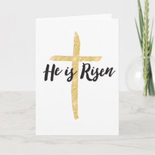 Happy Easter, Religious - He is Risen Holiday Card
