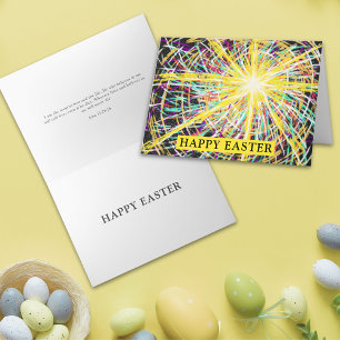 Happy Easter Resurrection Modern Christian Art Holiday Card
