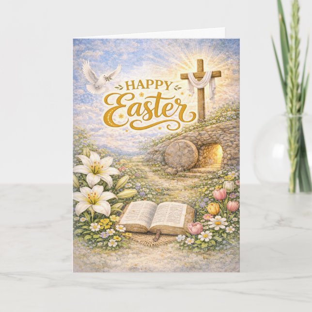 Happy Easter Resurrection Promise Holiday Card (Front)