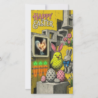 Happy Easter Retro Card
