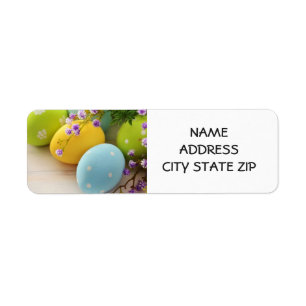 **HAPPY EASTER** RETURN ADDRESS LABEL