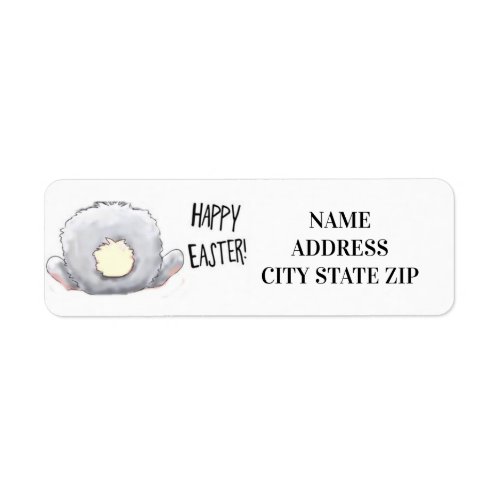 HAPPY EASTER RETURN ADDRESS LABEL