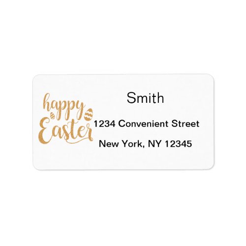 Happy Easter Return Address Label