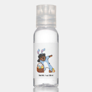 Happy Easter Rottweiler Dabbing Dog Owner Hand Sanitizer