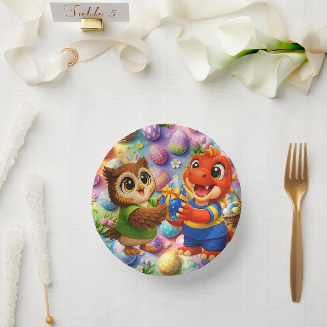 Happy Easter round kids holiday paper bowls produc (Wedding)