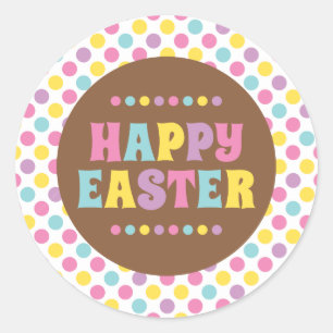 Happy Easter Round Sticker