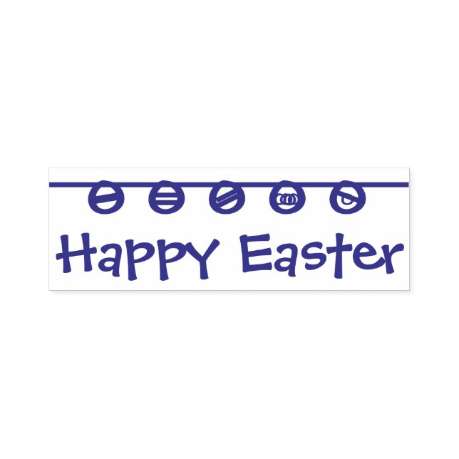 Happy Easter Rubber Stamp (Design)