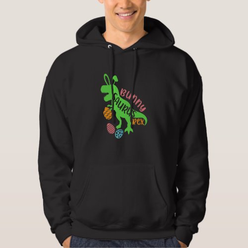 Happy Easter S Day Bunny Dinosaur Egg Hunt  For Ki Hoodie