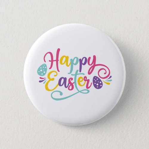 Happy Easter saying Button