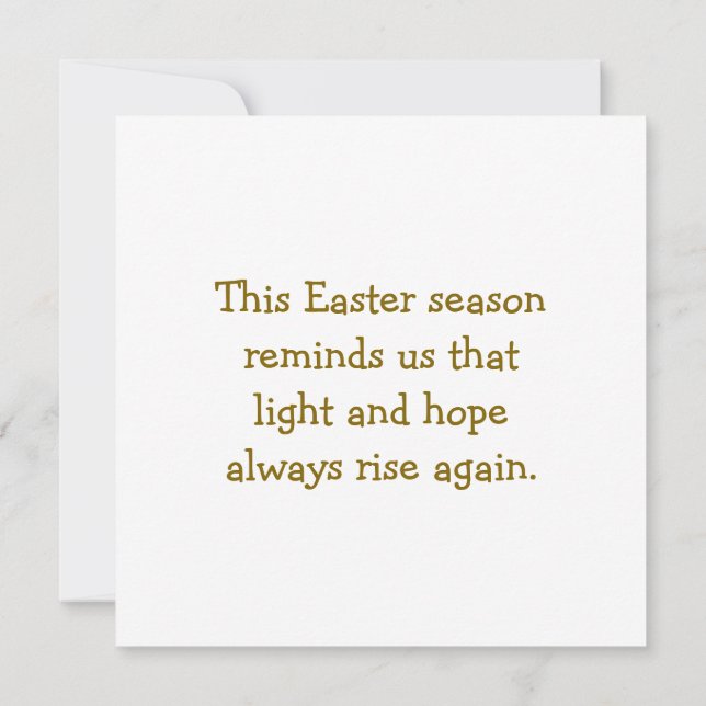 Happy Easter Season Well Wishes Good Friday Messag (Back)