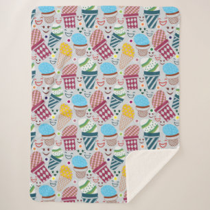 Happy Easter Sherpa Blanket