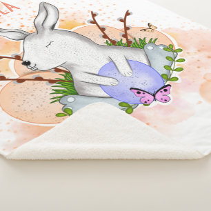 HAPPY EASTER SHERPA BLANKET