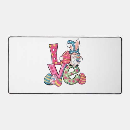Happy Easter Shirt Gnome Easter Day Love Men Women Desk Mat
