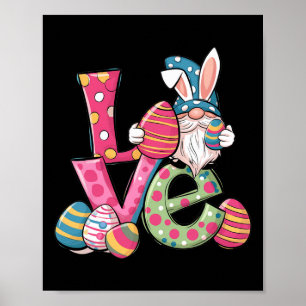 Happy Easter Shirt Gnome Easter Day Love Men Women Poster