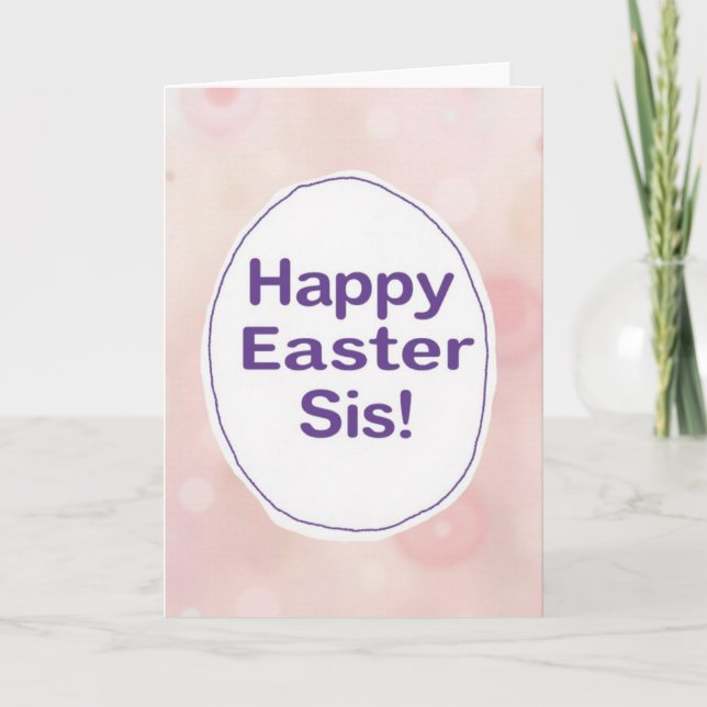 Happy Easter Sister Card (Front)