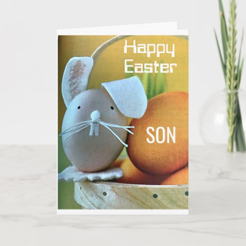 HAPPY EASTER SON YOU ARE ONE GOOD EGG CARD