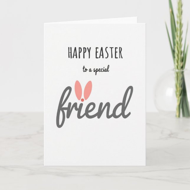 Happy Easter Special Friend Card (Front)