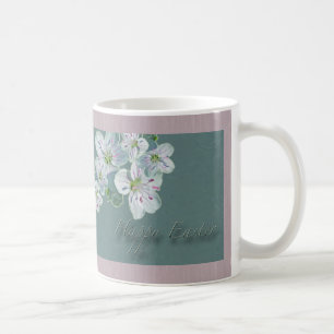 Happy Easter Spring Beauty Wildflower Coffee Mug