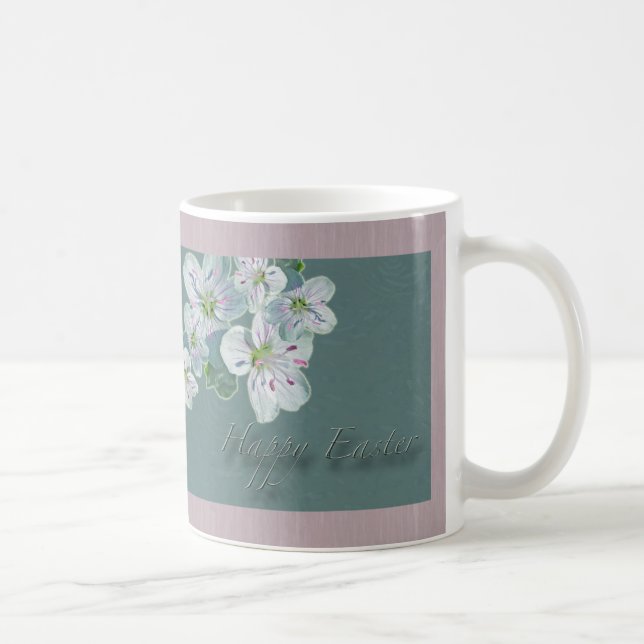 Happy Easter Spring Beauty Wildflower Coffee Mug (Right)