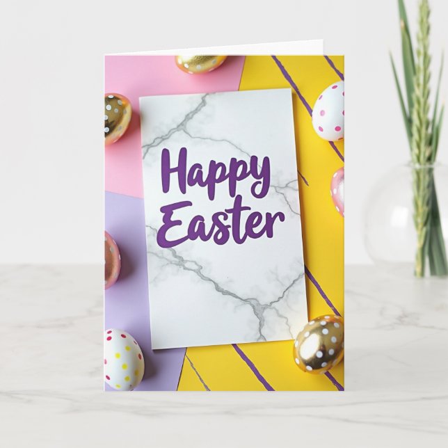 Happy Easter Spring Card (Front)