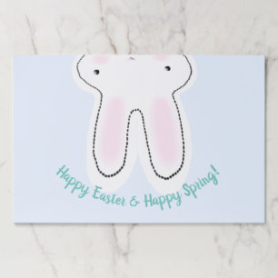 Happy Easter Spring Cute Bunny funny placemats