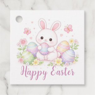 Happy Easter Spring Design - Cute Easter Bunny Favor Tags