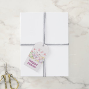 Happy Easter Spring Design - Cute Easter Bunny  Gift Tags