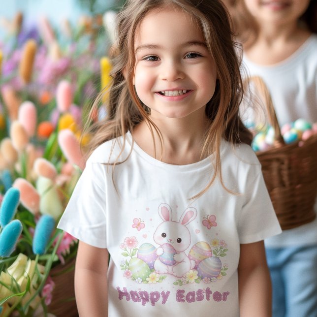Happy Easter Spring Design - Cute Easter Bunny  Toddler T-shirt (Creator Uploaded)