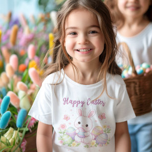Happy Easter Spring Design - Cute Easter Bunny Toddler T-shirt