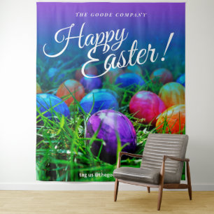 Happy Easter Spring Egg Hunt Photo Backdrop