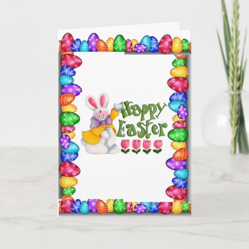 HAPPY EASTER SPRING EVERTHING AT EASTER CARD