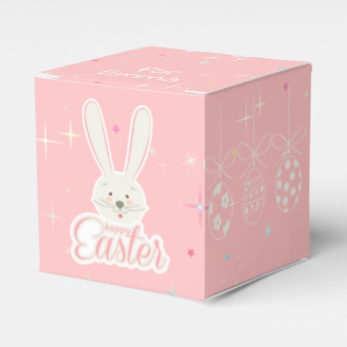 Happy Easter Spring Holiday cute bunny Eggs Hunt Favor Boxes