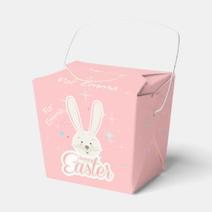 Happy Easter Spring Holiday cute bunny Eggs Hunt Favor Boxes