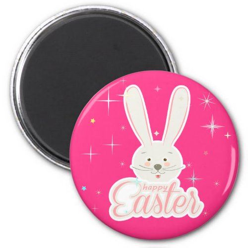 Happy Easter Spring Holiday cute bunny Eggs Hunt Magnet