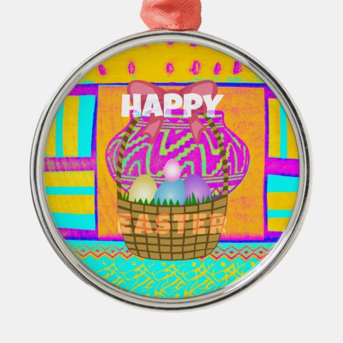 Happy Easter Stay Blessed as Always Metal Ornament