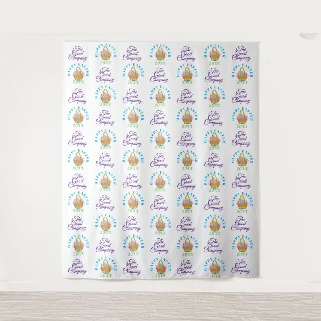 Happy Easter | Step and Repeat Photo Backdrop (Front)
